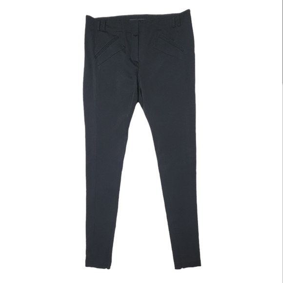 Alexander Wang Zippered Hem Stretch Office Outing Leggings sz 8 black - Picture 3 of 10